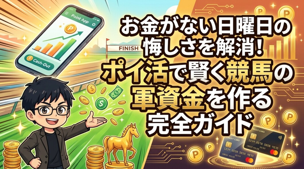 お金がない日曜日の悔しさを解消！ポイ活で賢く競馬の軍資金を作る完全ガイド